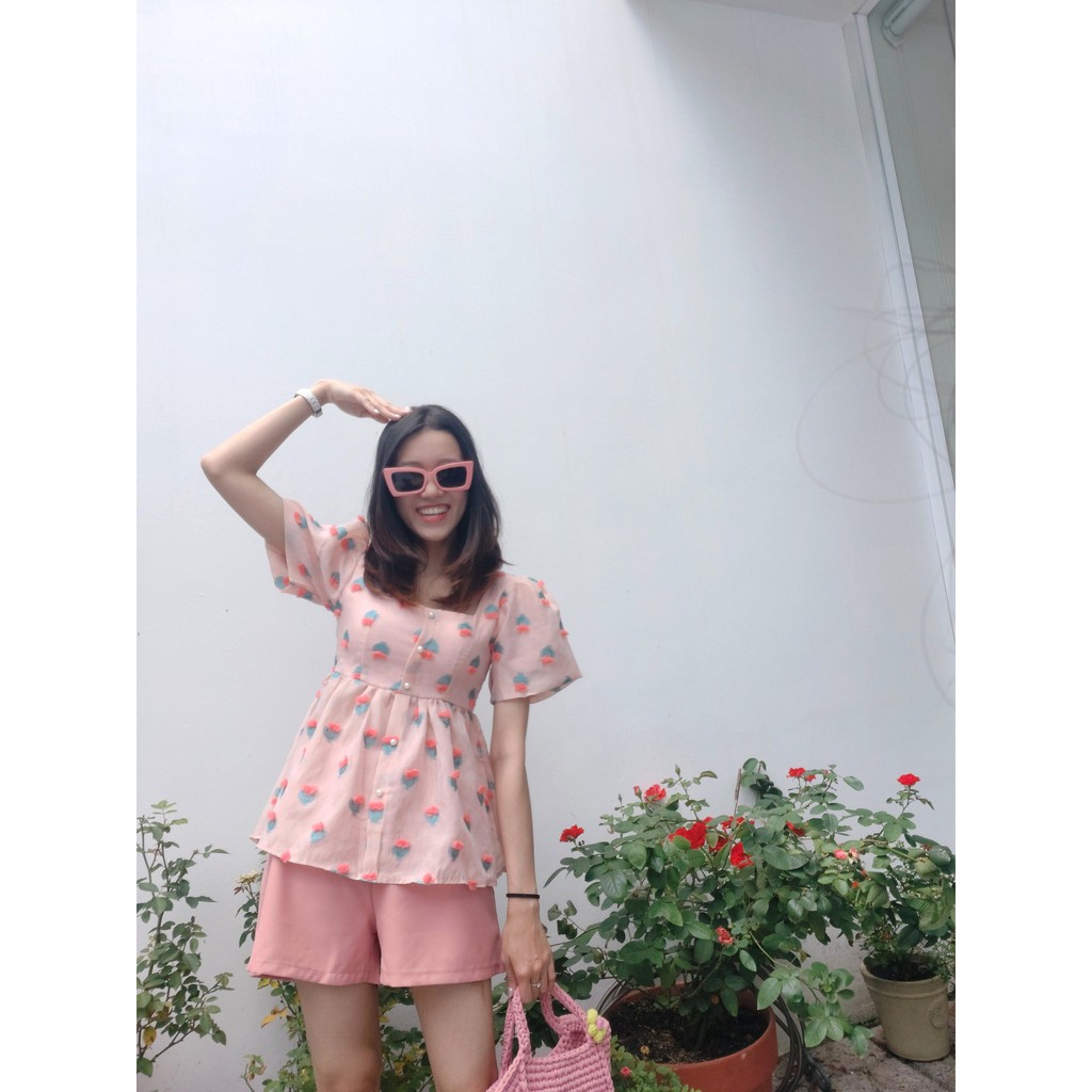Hạt Bí Ngô - Set áo babydoll quần shorts