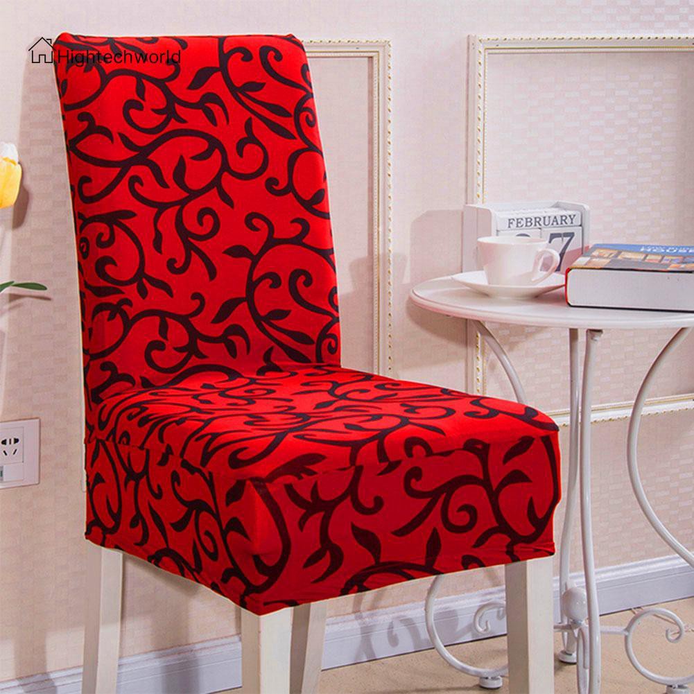 Hightechworld Removable Printing Pattern Elastic Home Hotel Dining Decor Chair Covers