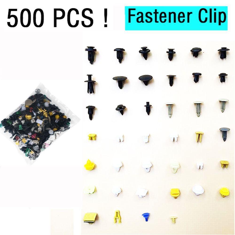 MAYSHOW Bộ 500 Đinh Tán Bằng nylon Chất Lượng Cao Cho Xe Hơi Fender