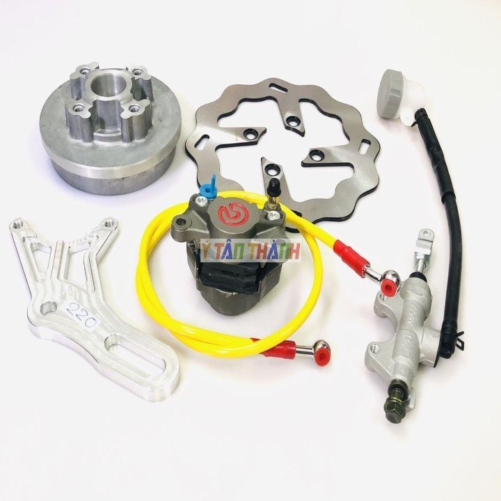 Bộ Đĩa Sau Sirius Heo Rembo Xám Đĩa 220Mm V3 MS1272