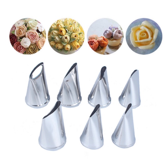 Bộ 7 đui bắt cánh hoa hồng/ hoa tulip