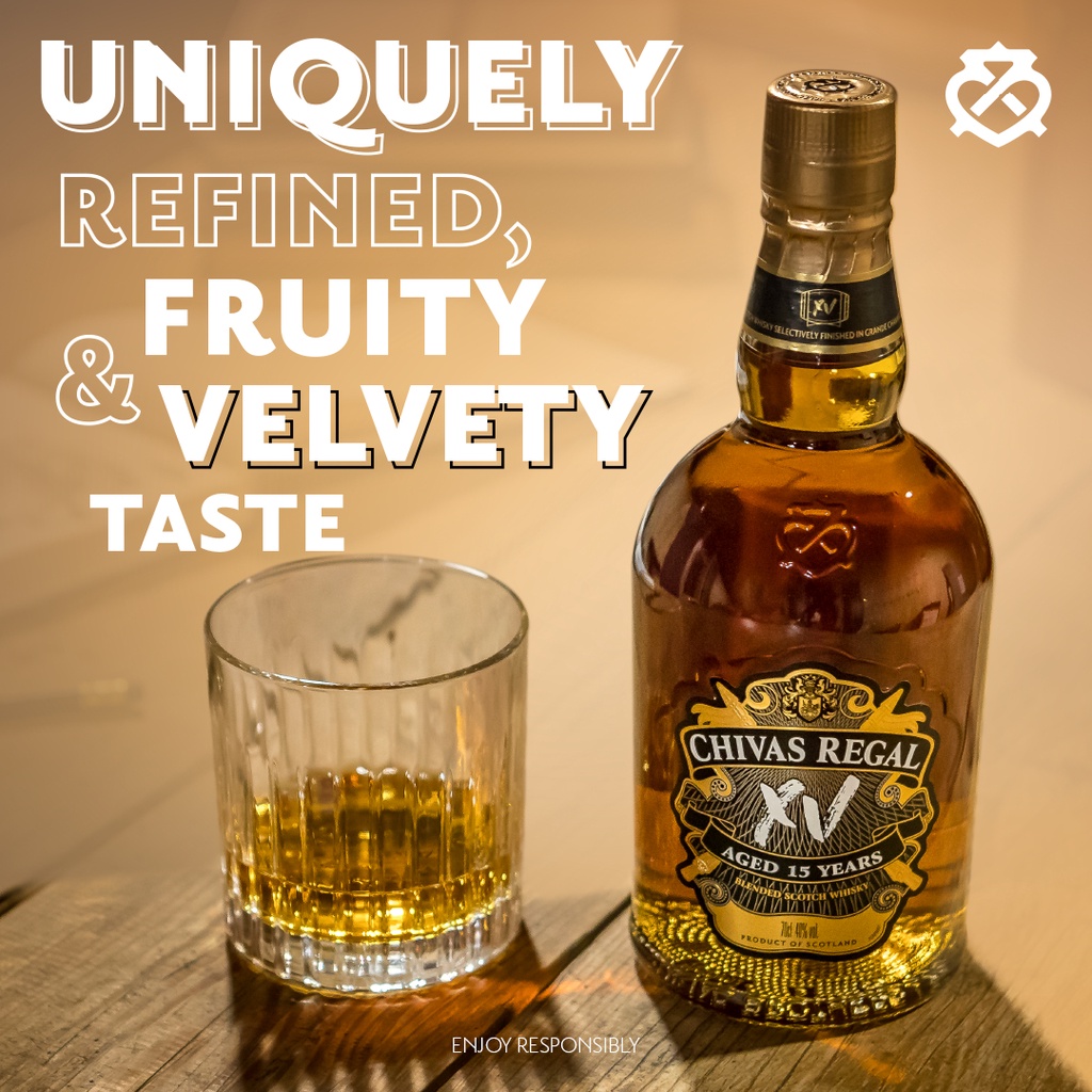 Rượu Chivas Regal 15 YO Nồng Độ Alc 40% 700ml  Kèm Hộp
