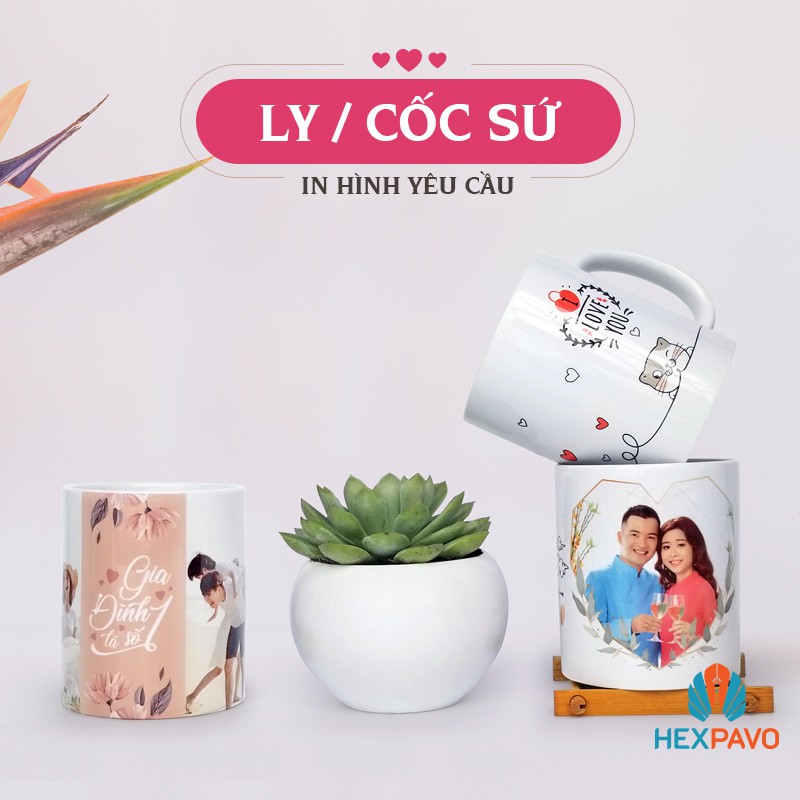 Ly cốc sứ in hình ảnh theo yêu cầu, mẫu độc quyền 2021 về tình yêu, gia đình. Quà tặng ý nghĩa cho gia đình, người yêu