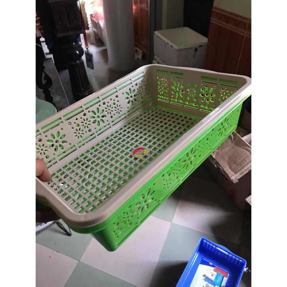 {GIÁ HỦY DIỆT} Rổ Nhựa Hình Chữ Nhật Chính hãng Việt Nhật- 3455/3456/3457