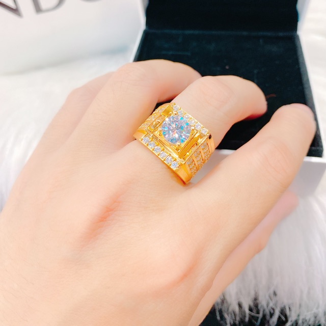 Nhẫn nam mạ vàng 18k..