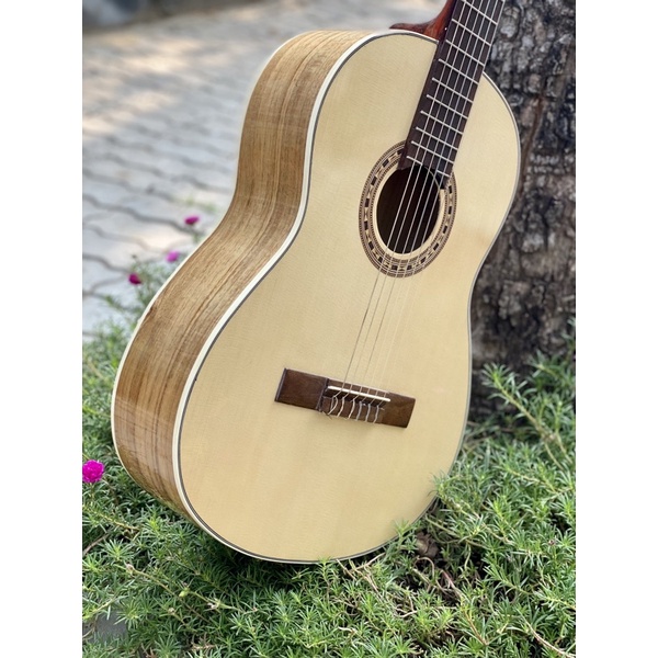 Đàn Guitar Classic Gỗ Koa VN Chính Hãng ST.Real Guitar Sài Thành Mã ST-C8 Kè Lưng