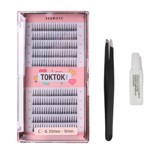 Lông Mi Giả CORINGCO TokTok Hara Eyelash Bộ Lông Mi Giả  + Pincet + Keo Dán Mi