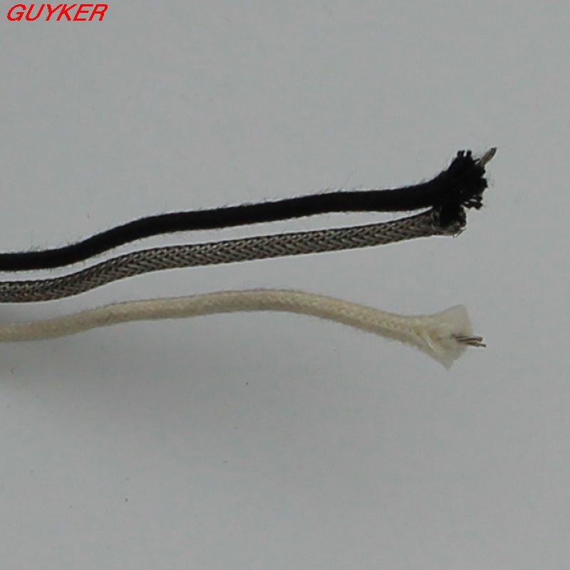 Dây Đàn Guitar Điện Bằng Vải Phối Kim Loại Màu Trắng/Đen/Vàng 1M Phong Cách Cổ Điển