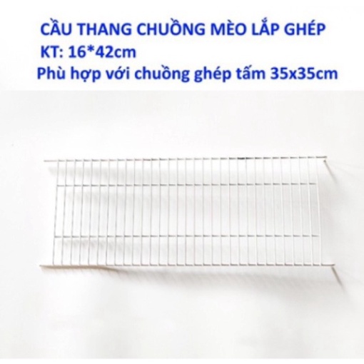 CẦU THANG CHUỒNG MÈO, THÚ CƯNG BẰNG THÉP DÀNH CHUỒNG QUÂY LẮP GHÉP