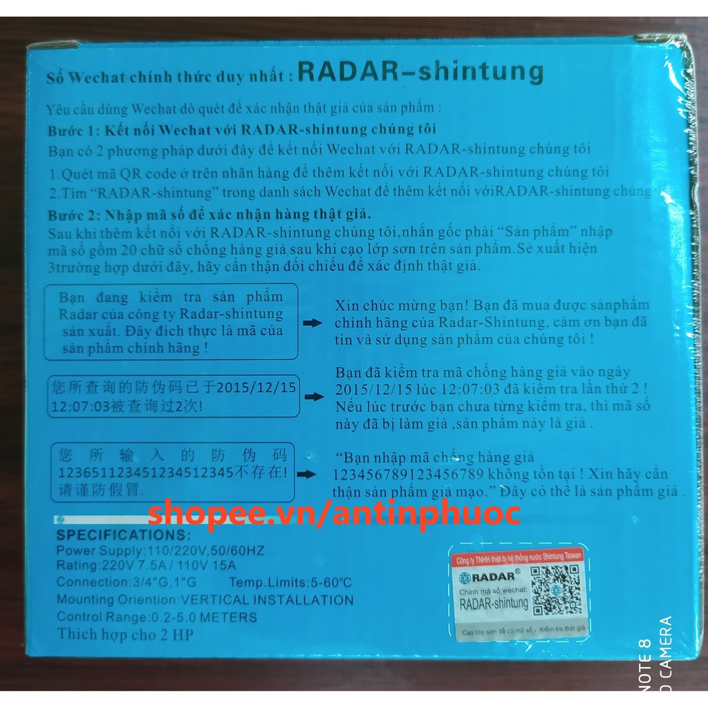 Phao điện RADAR Chính hãng ShinTung