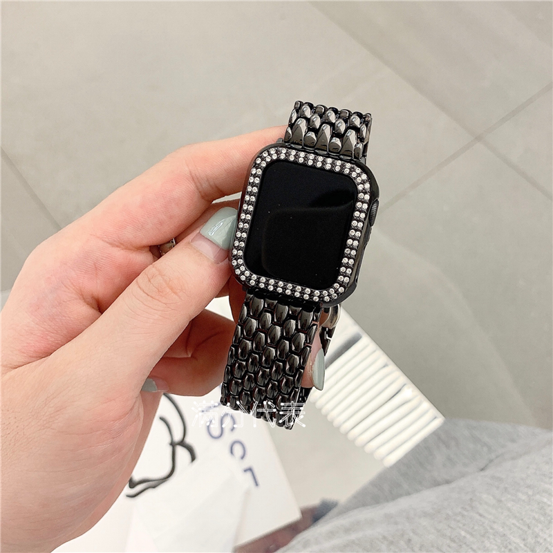 Dây Đeo Inox Cho Đồng Hồ Thông Minh iwatch Series 6 5 4 3 2 SE 40MM 44MM 38MM 42MM