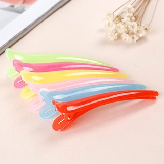 Combo 10 kẹp tóc mỏ vịt nhựa trơn