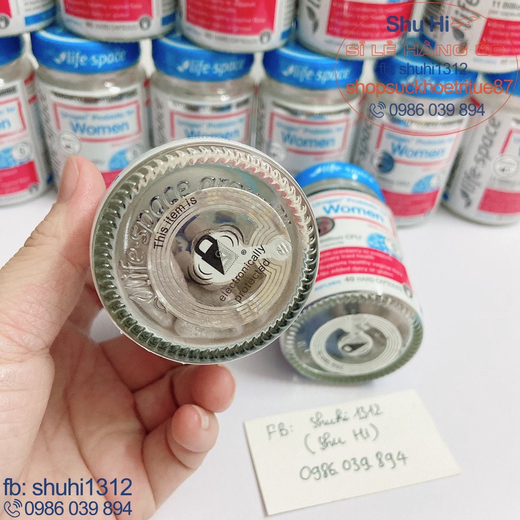 Men vi sinh cho phụ nữ life space urogen probiotic for women 40 viên, men women lifespace, men microflora life space úc