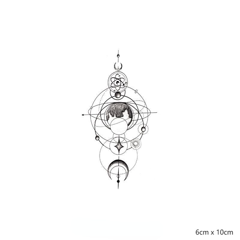 【SIYA Magic Tattoo】Hình Xăm Dán Tạm Thời Chống Nước 6cm x 10cm Sang 10-15 Ngày