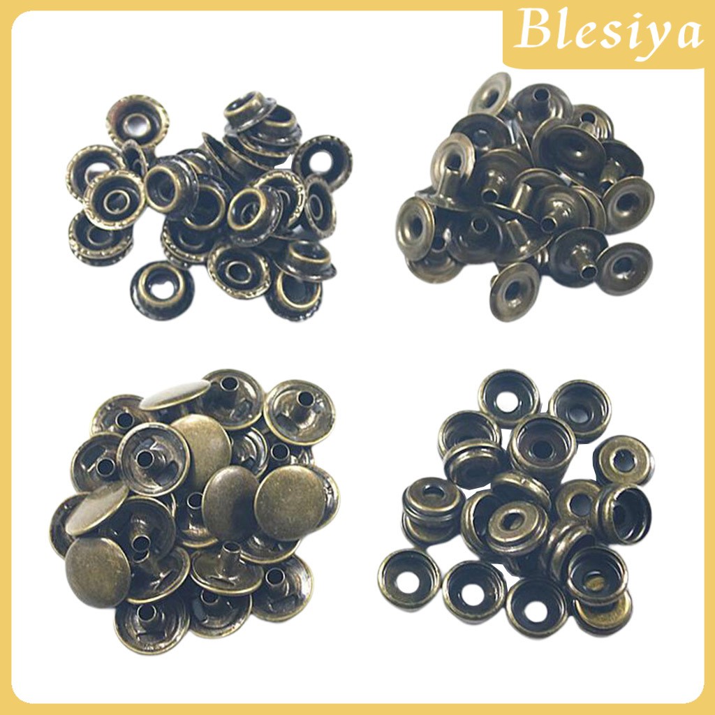 Set 50 Nút Bấm Chuyên Dụng Dành Cho Áo Khoác / Quần Jean / Túi Xách