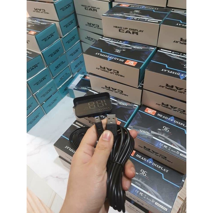 Bộ HUD Ô tô M7 OBD GPS Hiển Thị Tốc Độ Thông Tin Lên Trên Kính Lái Giá Rẻ