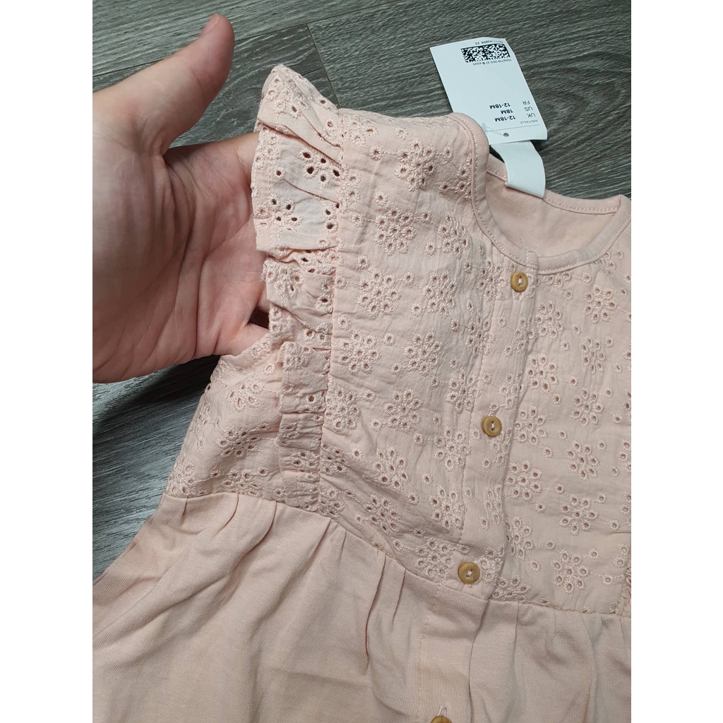 Bộ áo liền quần romper siêu xinh HM auth cho bé