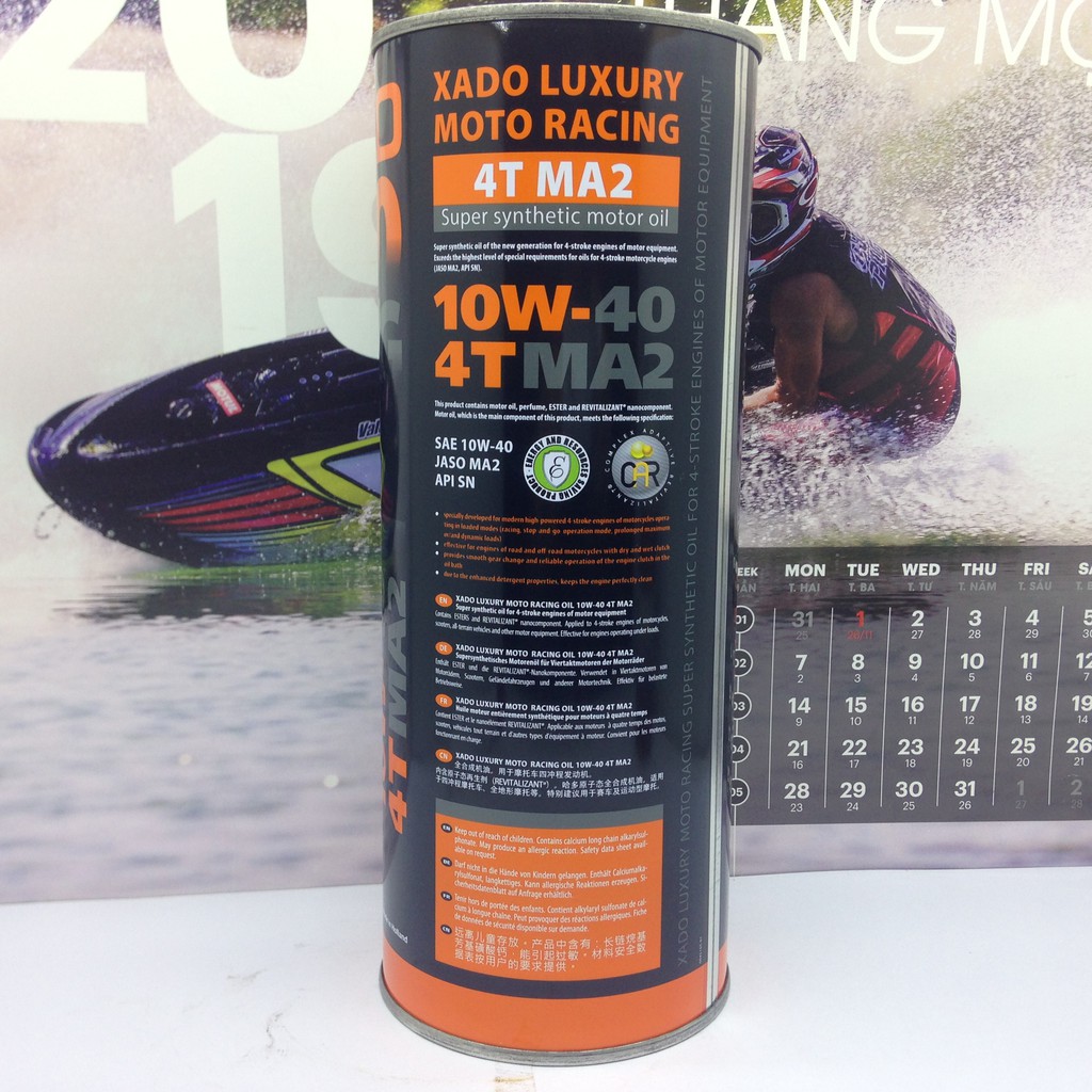 Nhớt Xado Racing 10W40 V3 RF 22.2 - Nhớt xe số, xe côn tay cao cấp