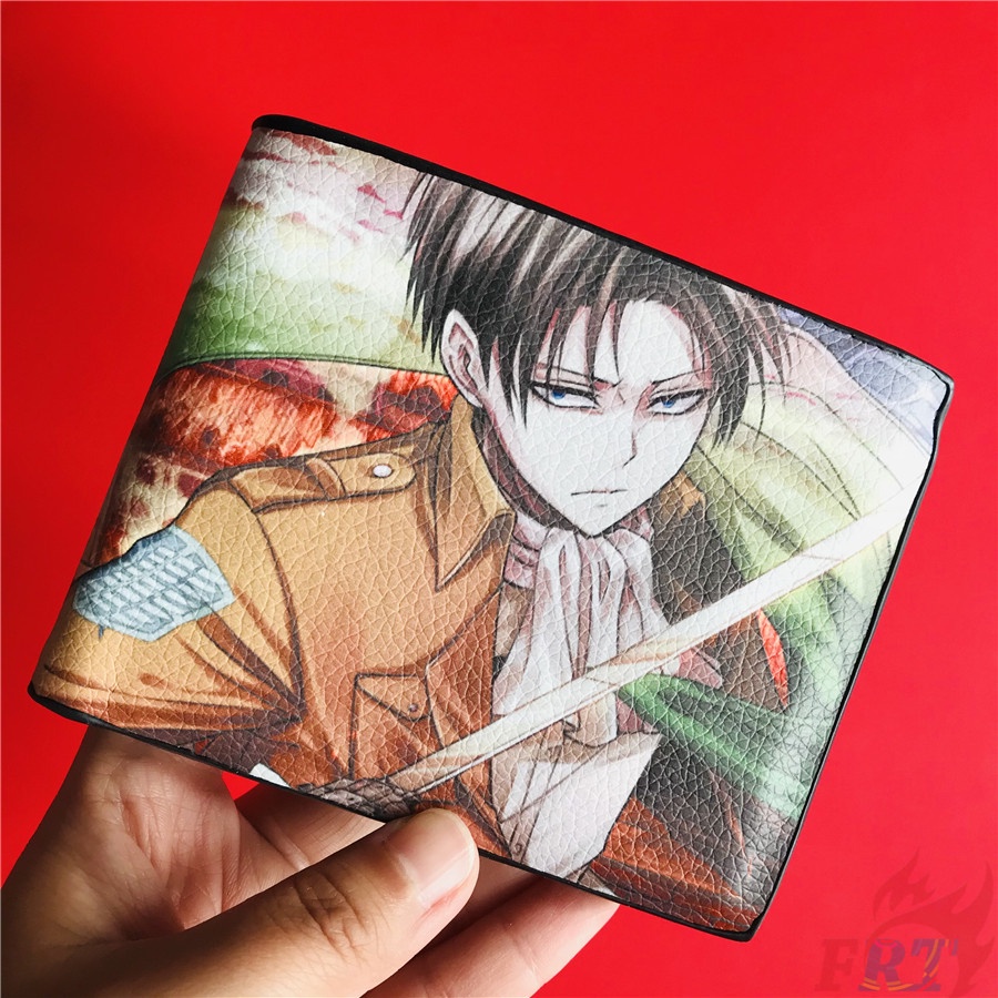 1 Cái❣️Anime Levi · Ackerman Mikasa Ackerman - Ví Attack On Titan❣️Ví thời trang ví PU Wings of Libe
