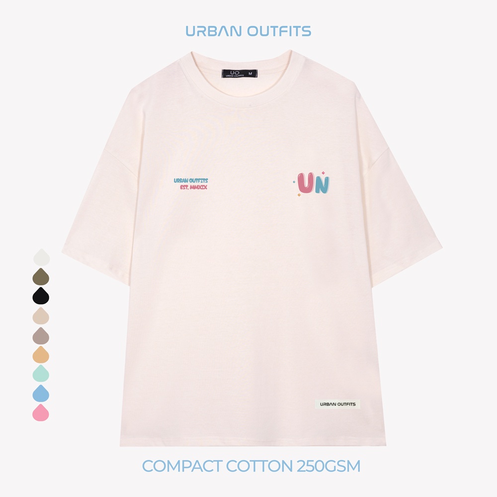 Áo Thun Tay Lỡ Form Rộng URBAN OUTFITS  ATO116 Local Brand In UN ver 2.0 Chất Vải 100% Compact Cotton 250GSM Dầy