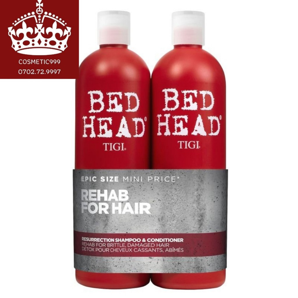 Dầu gội tigi đỏ, cặp dầu gội xả tigi bed head chính hãng mùi thơm -Cosmetic999