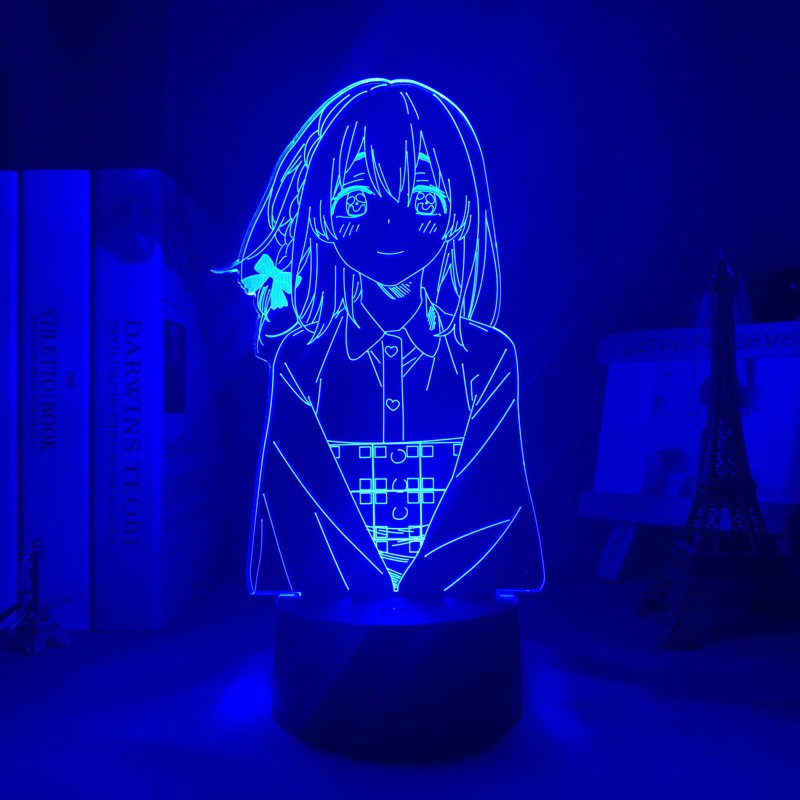 Đèn Ngủ Led 3d Hình Nhân Vật Hoạt Hình Kanojo Okarishimasu Sumi Sakurasawa