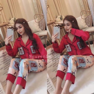 Bộ pyjama lụa