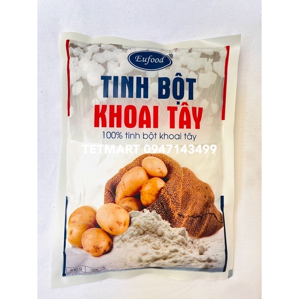 Tinh bột Khoai Tây 400gr nguyên chất 100% hiệu EUfood, nhập khẩu từ Đức (Potato starch)