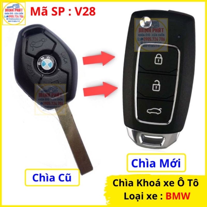 Làm Chìa khoá xe BMW V28