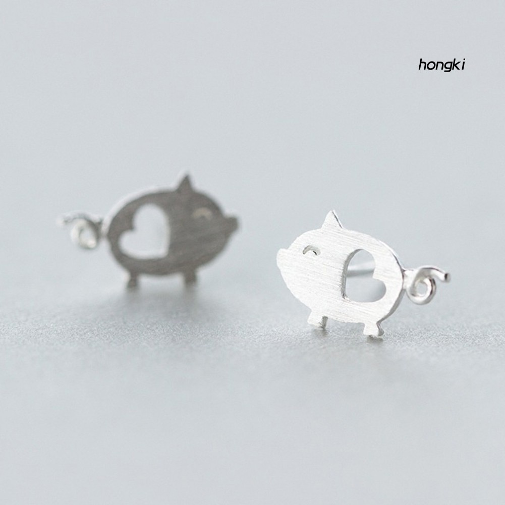 Hoa Tai Hợp Kim Hình Chú Heo Dễ Thương Thời Trang Cho Nữ