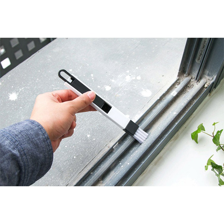 Chổi Quét Bụi VỊ TRÍ HẸP - Kèm Ki Xẻng Hốt Rác Mini - Cọ Mini Vệ Sinh Khe Cửa - Bàn Phím Máy Tính