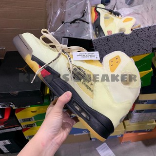Giày Air Jordan 5 x Off-White " Sail" (Best Quality)