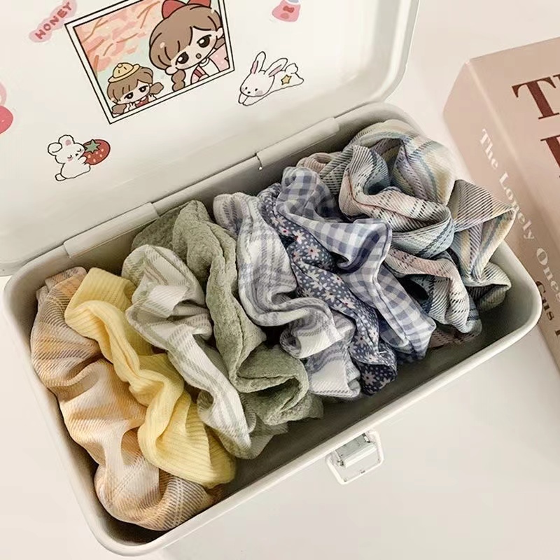 Dây Cột Tóc Vải Co Giãn Dễ Thương Thời Trang Hàn Quốc Cho Nữ
