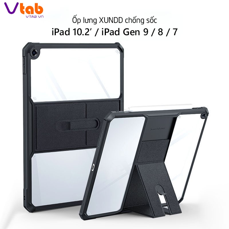 Ốp lưng XUNDD iPad 10.2'-in ( 2021 / 2020 / 2019 ) / iPad Gen 9 / 8 / 7 Chống sốc, Mặt lưng chân đế