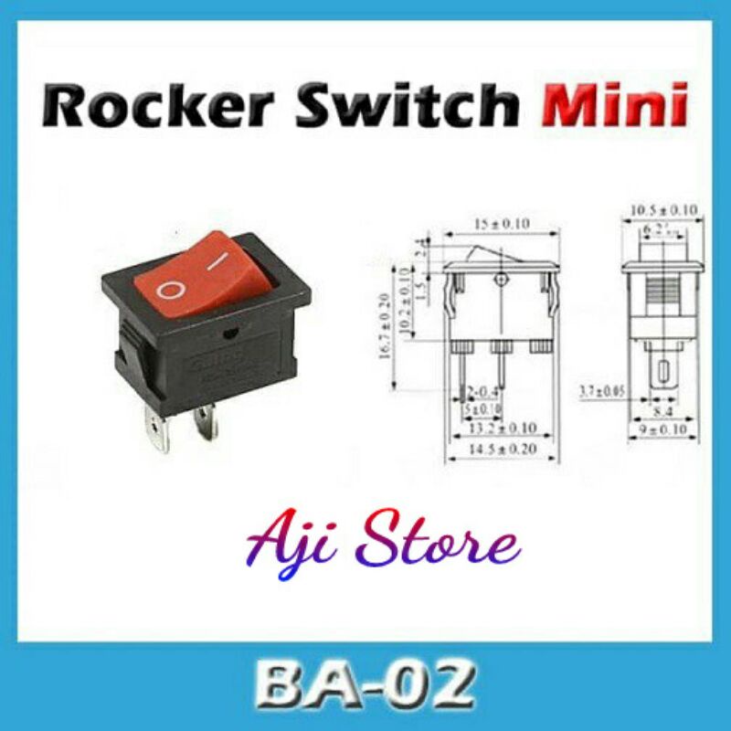 1 Công Tắc Bật Tắt 2 Chân BA-02 SPST