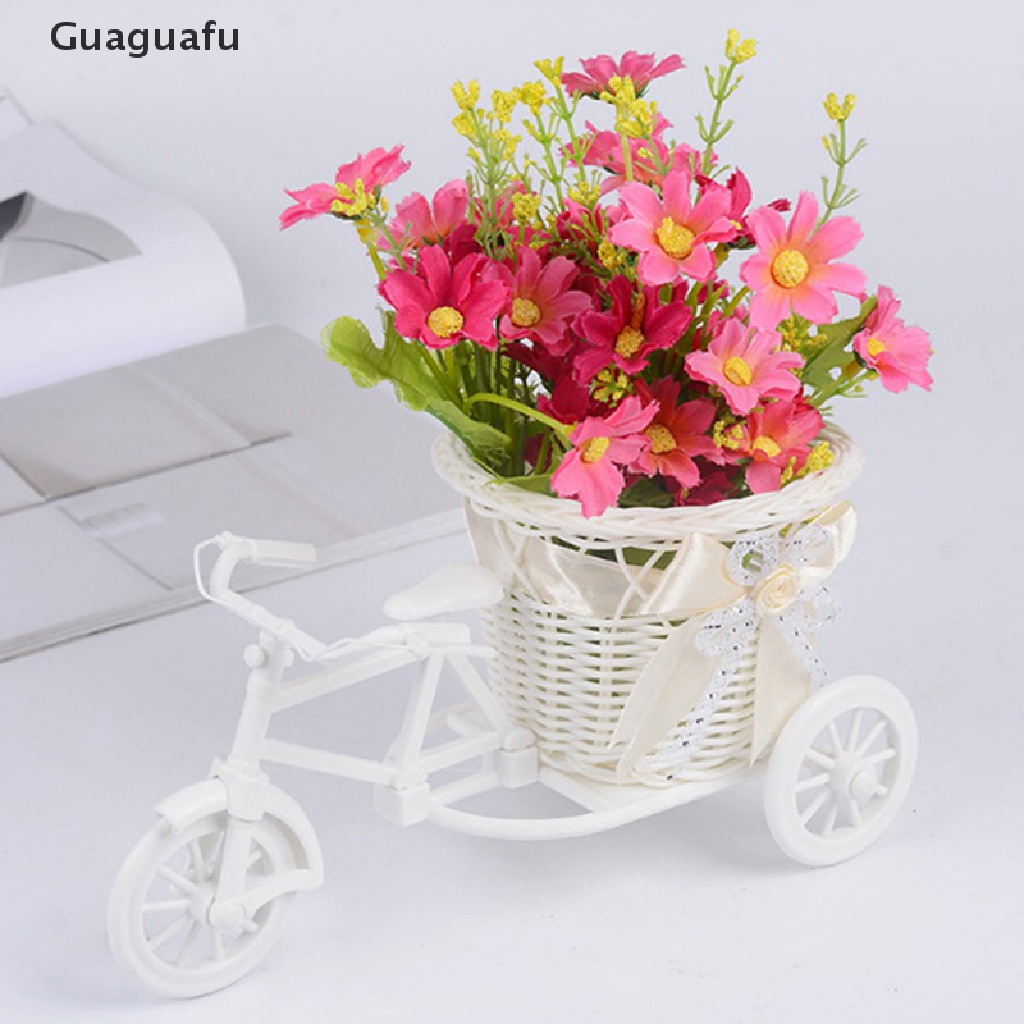 Giỏ Hoa Hình Xe Đạp Ba Bánh Nhỏ Xinh Để Bàn Trang Trí Nhà Cửa / Văn Phòng