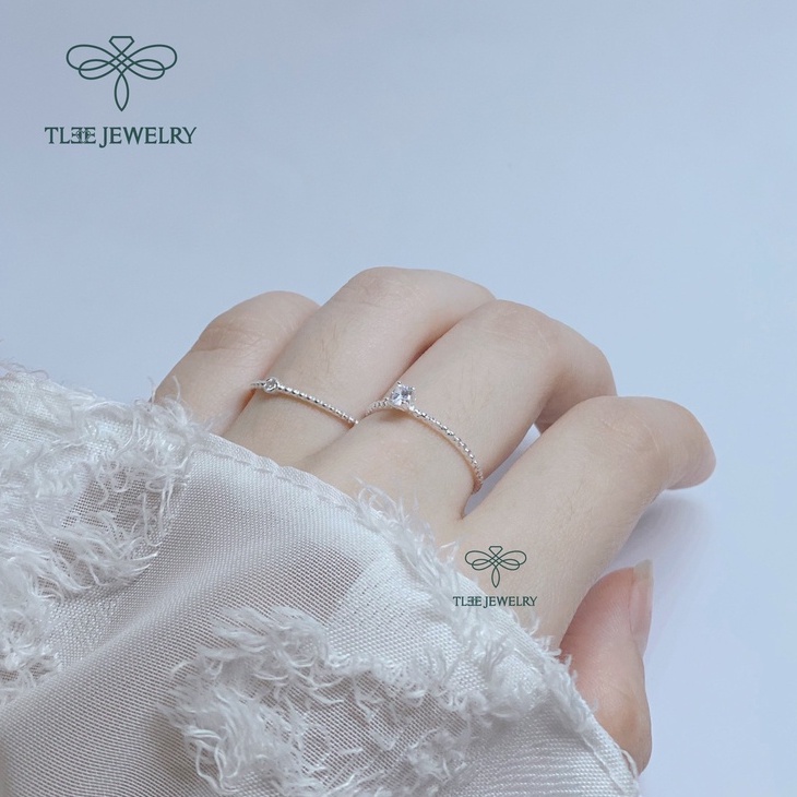 Nhẫn bạc nữ TLEE minimalist xinh xắn TleeJewelry A0328