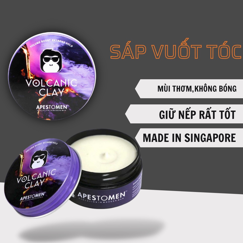 Sáp Vuốc Tóc Vocanic Clay Hương Nước Hoa Giữ Nếp 24H