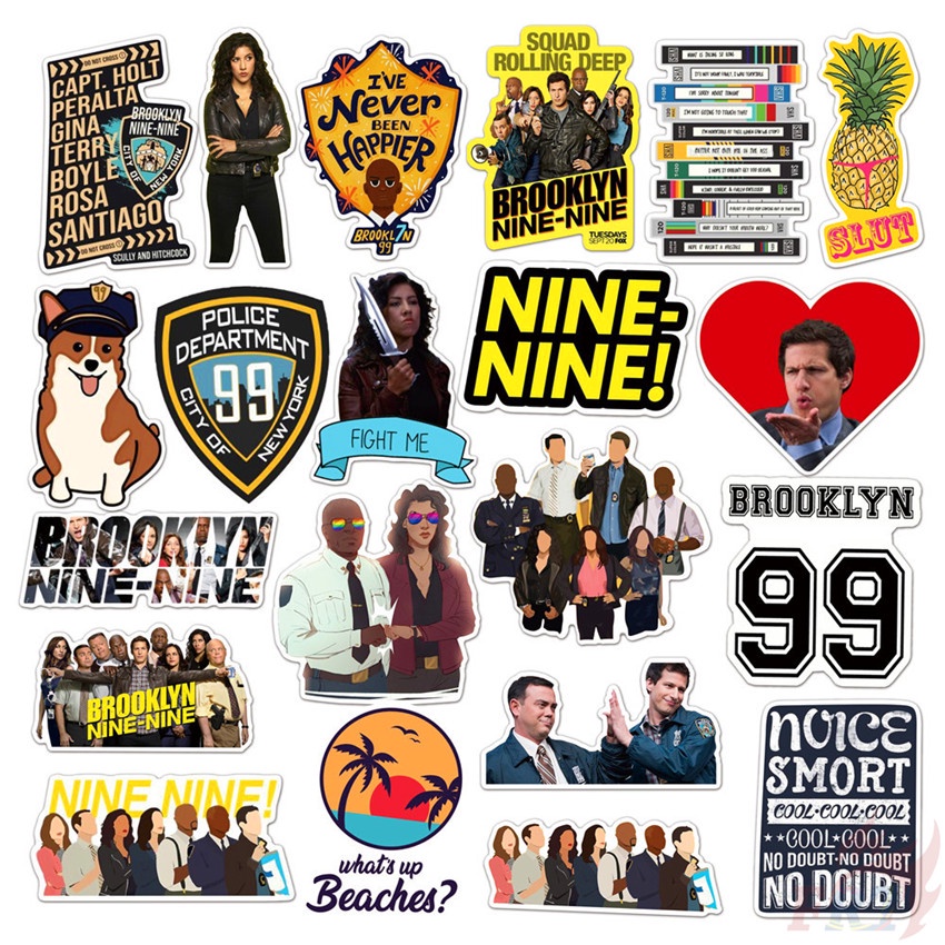 100Pcs/Set ❉ Brooklyn Nine-Nine Stickers ❉ DIY Fashion Luggage Laptop Skateboard Decals Doodle Stickers