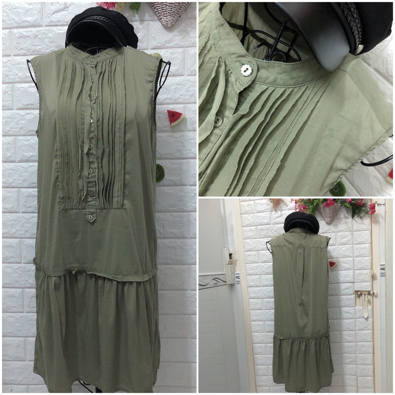 Đầm maxi hoa xô dễ thương dưới 68 kg