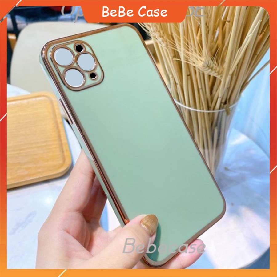 Ốp Lưng Dẻo Viền Vuông, Viền Mạ Màu Dành Cho Iphone 11 / 11 Pro / 11 Promax Sang Trọng