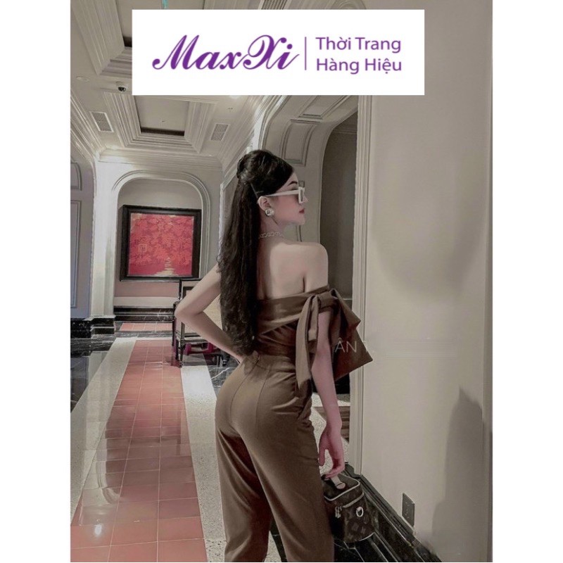 Sét Áo Trễ Vai Mix Cùng Quần Ống Côn Cho Nữ