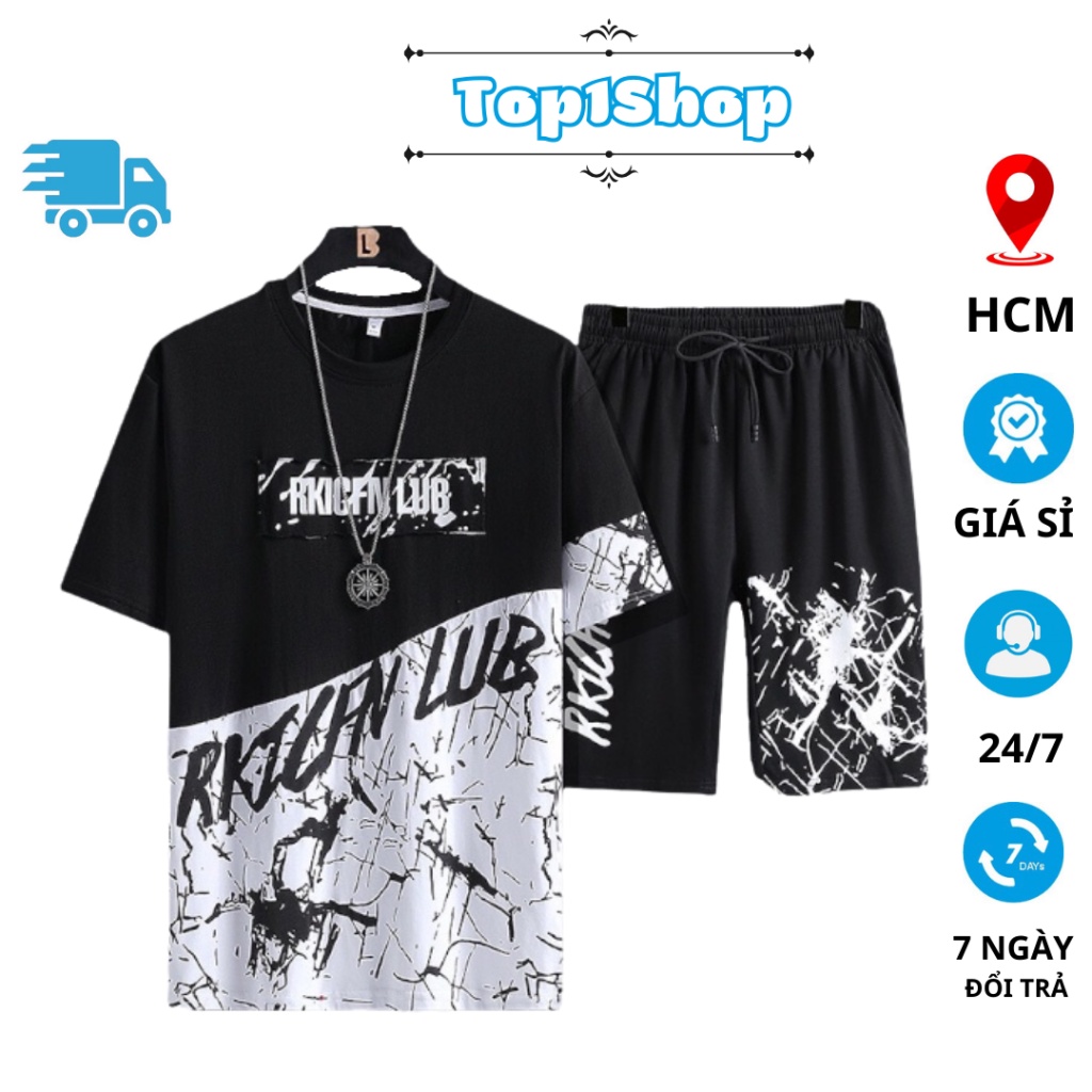 Set bộ RKIGFN LUB thời trang nam phối màu cá tính