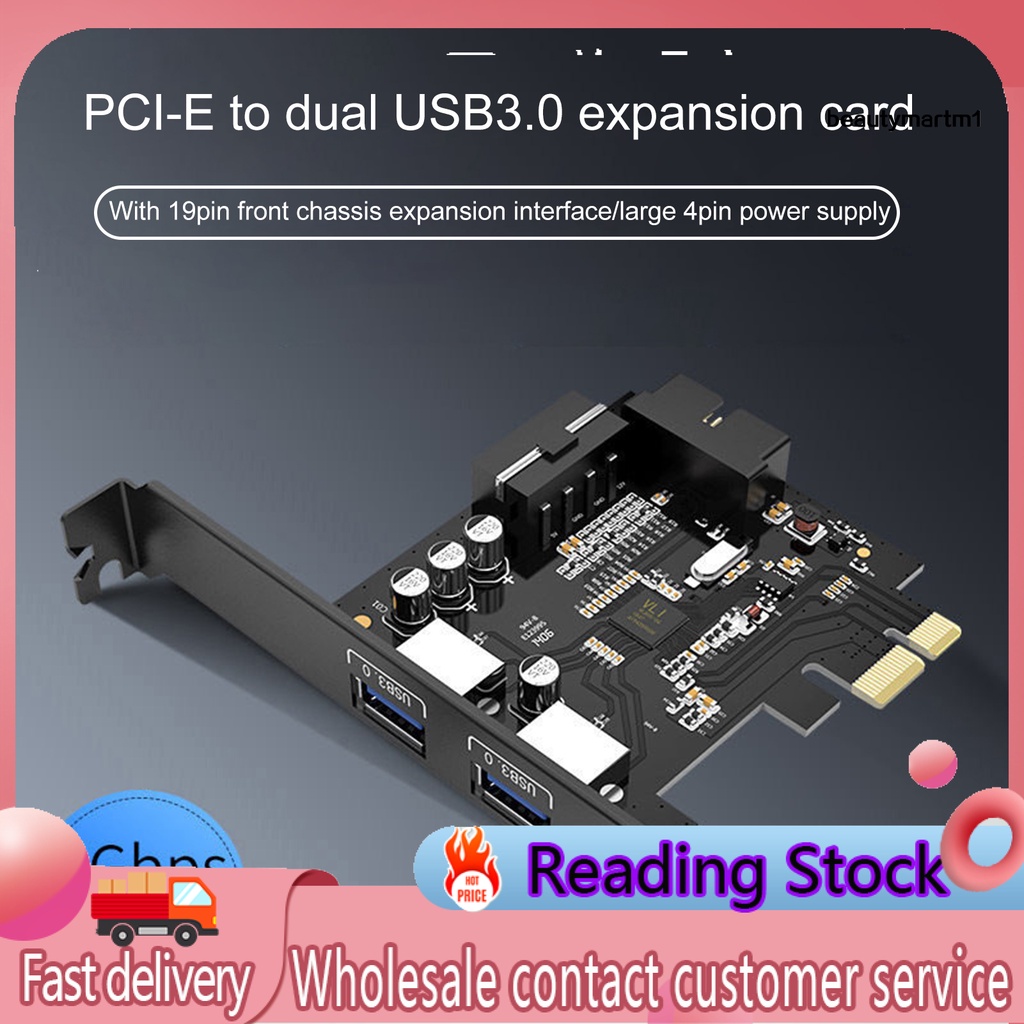 Thẻ Mở Rộng Usb 3.0 Tốc Độ Cao 20pin Pci-Epvu3-2O2I Cho Windows Xp / Vista / 7 / 8 / 8.1 / 10