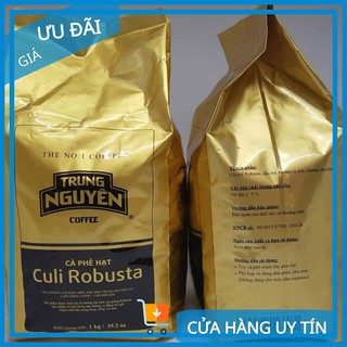 [CÓ TEM] Cà Phê hạt Culi Robusta - Cà phê Trung Nguyên - túi 1kg - Trung Nguyên Legend