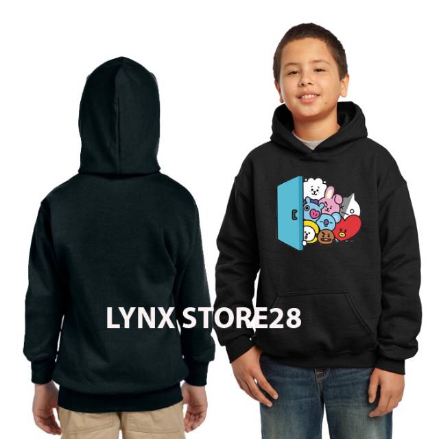 Áo Khoác Hoodie In Hình Bt21 Ut All Member Đáng Yêu Cho Bé