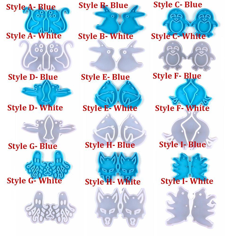 WATTLE Khuôn Silicone Làm Mặt Trang Sức Hình Động Vật Đáng Yêu