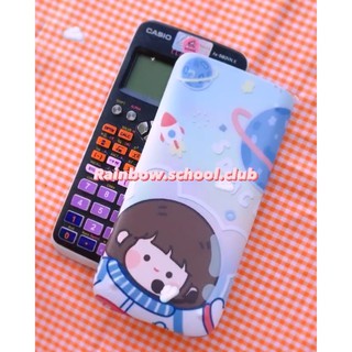 dán decal máy tính casio 580 trang trí máy tính bỏ túi in skin theo yêu cầu máy casio fx 580 vn x cho bé gái dễ thương