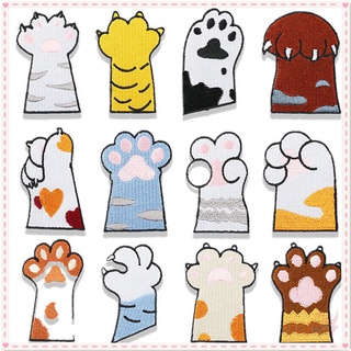 ♛ Sticker Ủi Thêu Hình Dấu Chân Chó Dễ Thương ♛ 1 Miếng Dán Ủi Lên Quần Áo