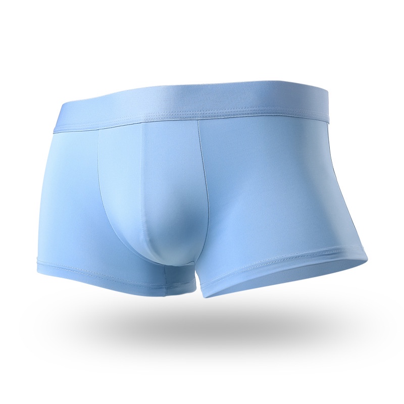 Quần Lót Boxer Hai Lớp Bằng Lụa Lạnh Thoáng Khí Thoải Mái Cho Nam 264
